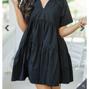 Mint Julep Boutique black babydoll dress